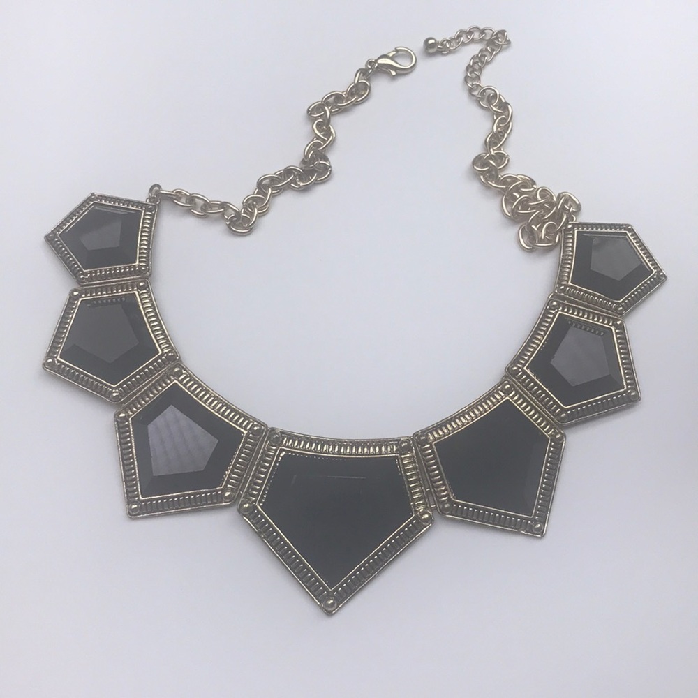 Black short necklace
